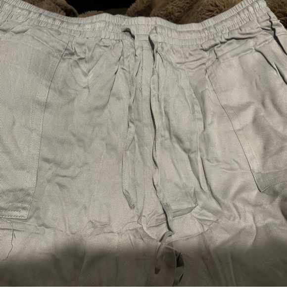Light Gray Drawstring Pants - Picture 3 of 5